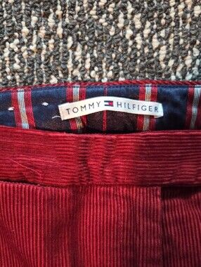 Tommy Hilfiger Red Corduroy Trousers